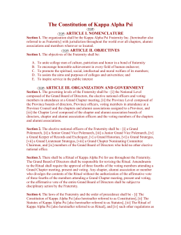 Kappa kappa psi ritual book