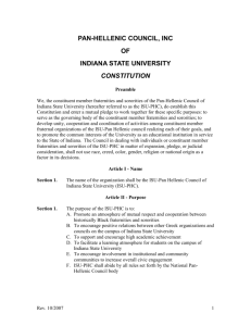 constitution - Indiana State University