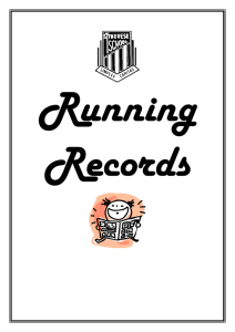 Running Records-facts sheet St Therese