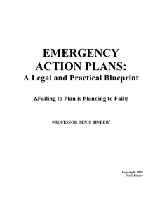 Binder.2002.Emergency Action Plans.Legal and practical