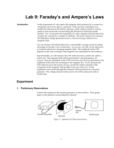 Lab 8: Faraday's and Ampere's Laws