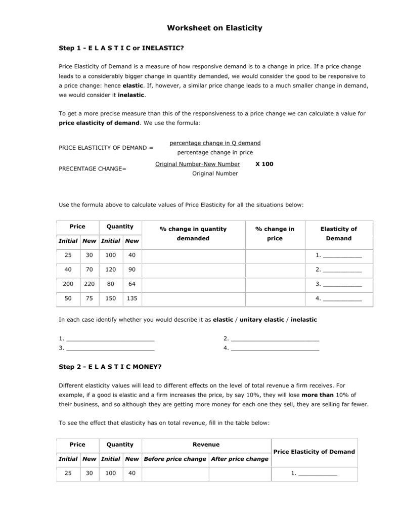 7  Chapter 4 Demand And Elasticity Worksheet Answers DyannCarina