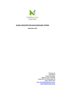 audio description background paper