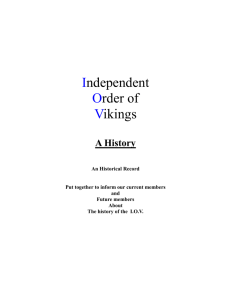 Independent Order of Vikings: a History