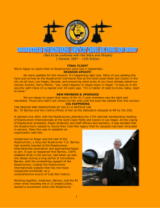 October 2007 Monthly Newsletter (12th edition)