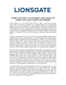 lionsgate scores the perfect game - Corporate-ir