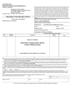 RFB EC150574 Bid Document