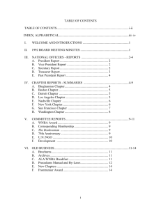 TABLE OF CONTENTS - Women's National Book Association