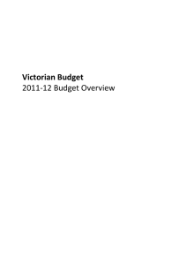Victorian Budget - Department of Treasury and Finance