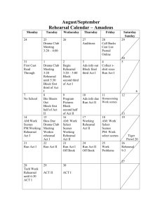 August/September - Lakewood High School