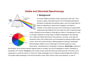 Visible and Ultraviolet Spectroscopy