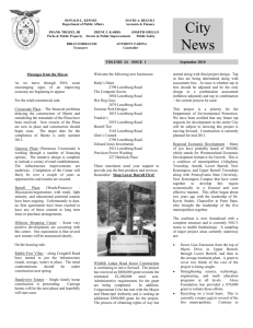 Newsletter Articles - City of Lower Burrell