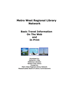 Metro West Regional Library Network
