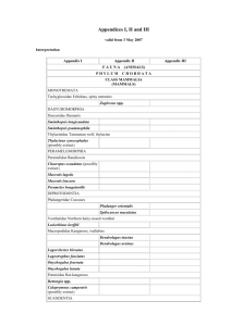 Appendices I, II and III valid from 3 May 2007 Interpretation