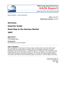 2007 Germany Exporter Guide - American Pet Products Association