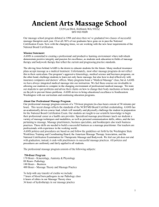 Student Conduct - Ancient Arts Massage School