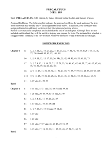 PRECALCULUS