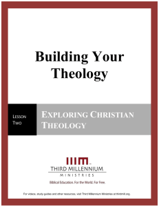 Building Your Theology, Lesson 2