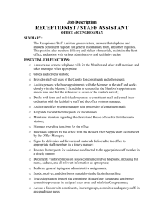 Receptionist/Staff Assistant - Congressional Management Foundation