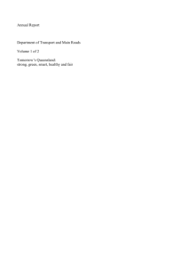 Annual Report - Department of Transport and Main Roads