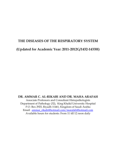 THE DISEASES OF THE RESPIRATORY SYSTEM[1].