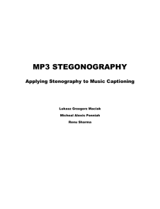 mp3 stegonography - Terminally Incoherent