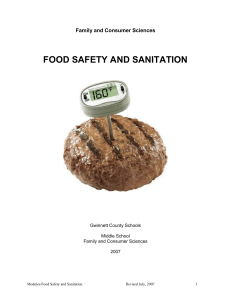 Food Safty & Sanitation