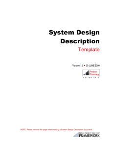 System Design Description