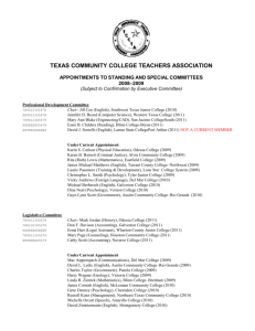 Comm_Apptmnts08 - Texas Community College Teachers