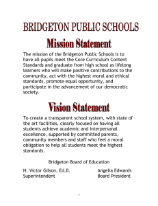 Honors 11 Curriculum Map - Bridgeton Public Schools
