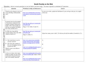 Death Penalty Webquest