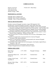 curriculum vita - SOS Polygraph Services