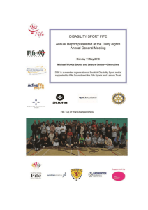 2015 Annual Report - Fife Sports and Leisure Trust