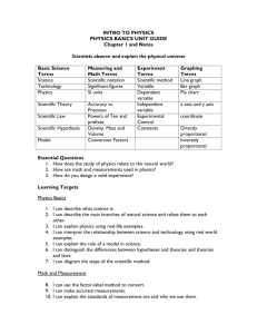 Basics unit guide 2011-12 - Fort Thomas Independent Schools