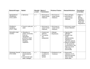 SRC Microorganisms Epidemiology and pathogenesis