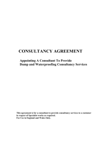 consultancy agreement