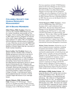 Biographies of the 2014 Board of Directors