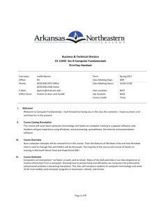 Basis for Final Grade - Portal - Arkansas Northeastern College