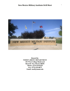 New Mexico Military Institute Drill Meet