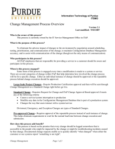 Change Management Process Overview