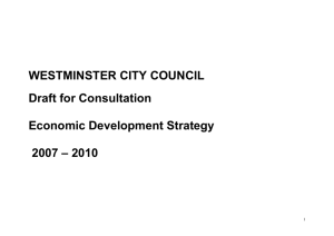 EDS CONSULTATION DRAFT - Westminster City Council