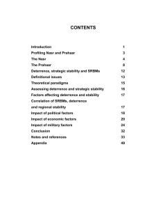 Tactical Nuclear Weapons, Deterrence and Strategic Stability in