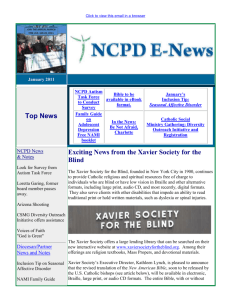 January 2011 Top News NCPD Autism Task Force to Conduct