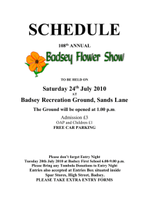 Creative Class - Badsey Flower Show