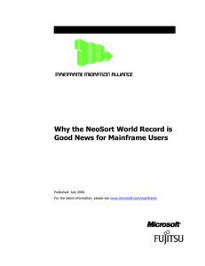 WhyTheNeoSortWorldRecordIsImportantForMainframeUsers