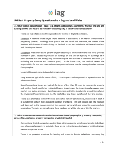 IAG Real Property Group Questionnaire England