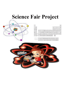 Science Fair Project Variables Topic: The effect