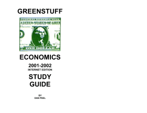 Greenstuff Economics Study Guide - Itasca Public School District 10