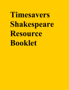 Timesavers_Shakespeare_Resource_Booklet
