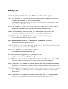 Bibliography for Unit - Confirmation Class 2013-2014